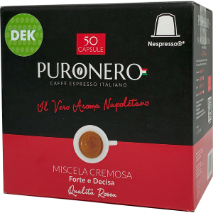 Combo Pack 300 Capsule Puronero Miscela Decaffeinato Compatibile Con Nespresso