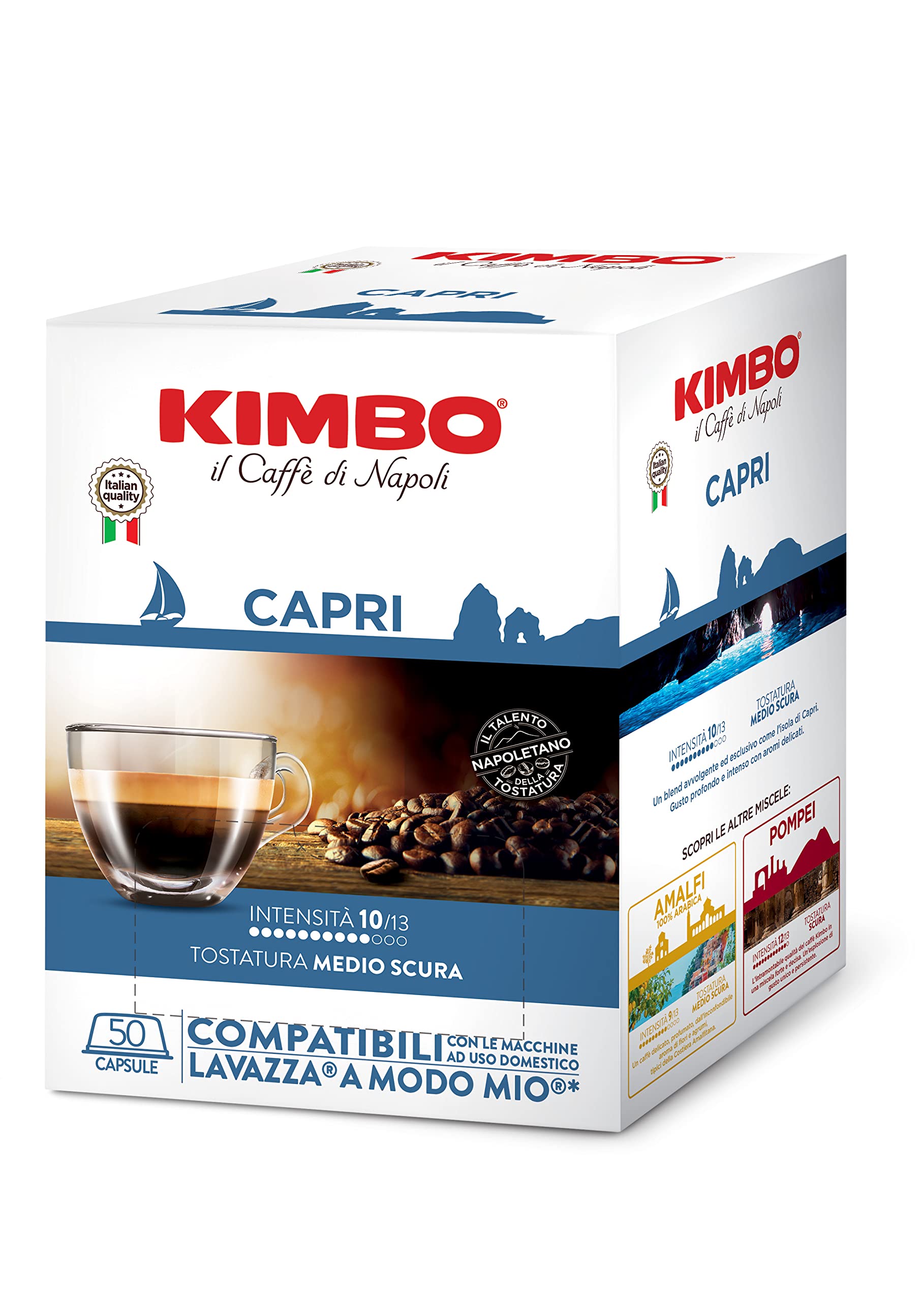 Combo Pack 300 Capsule Kimbo Miscela Capri Comp. Con Lavazza A Modo Mio