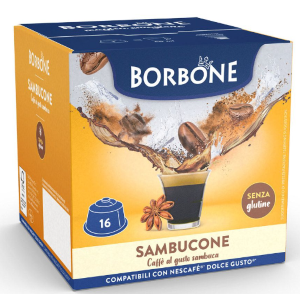 Combo Pack 192  Capsule Sambucone Caffè Borbone Compatibile Con Dolce Gusto