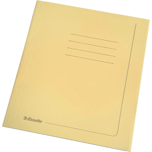 Combo Pack 250 Cartelline In Carta A 3 Lembi Per Fogli A4 Gialla
