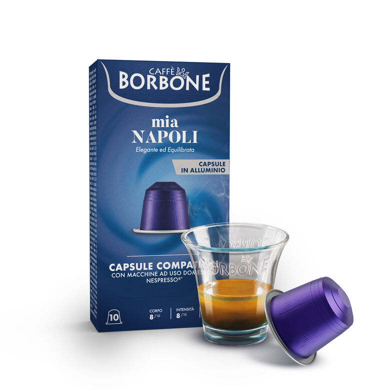 Combo Pack 300 Capsule In Alluminio Caffè Borbone Nespresso Miscela Mia Napoli