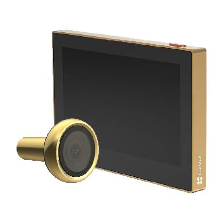 EZVIZ HP2 (OTTONE) - SPIONCINO SMART 2 MP - WIRELESS - DISPLAY A COLORI 4.3