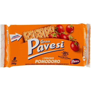 Combo Pack 80 Pacchetti Di Crackers Al Pomodoro Da 35 Gr Cadauno Gran Pavesi