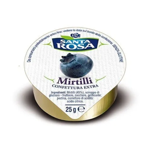 Combo Pack 360 Confettura Ai Mirtilli Santa Rosa Monoporzione In Alluminio 25 Gr