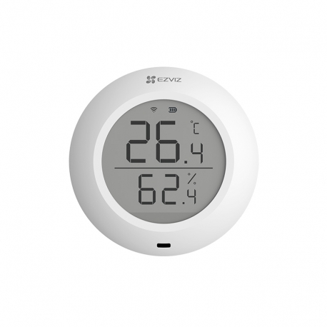 EZVIZ T51C - SENSORE SMART DI TEMPERATURA ED UMIDITA' - PROTOCOLLO ZIGBEE - WIFI - DISPLAY LCD - DA APPOGGIO O DA MURO
