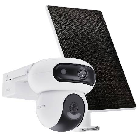 EZVIZ HB90/SP - TELECAMERA MOTORIZZATA DA ESTERNO A BATTERIA + SOLAR PANEL- DOPPIO OBIETTIVO 2K+ - COLOR NIGHT VISION - HUMAN DETECTION - AUDIO BIDIREZIONALE - VOCAL CONTROL