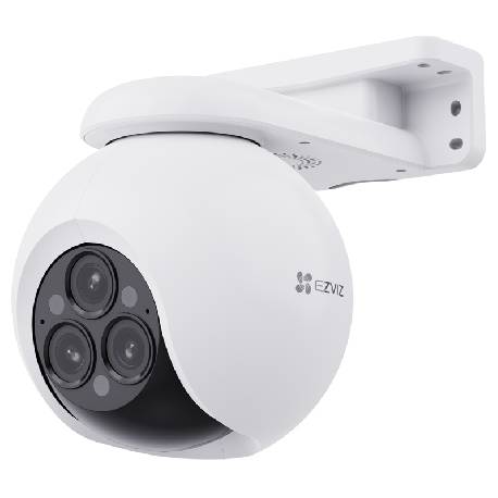 EZVIZ H80F MULTI - TELECAMERA MOTORIZZATA DA ESTERNO - TRE OBIETTIVI 2K+ - VISIONE 360 - COLOR NIGHT VISION - HUMAN DETECTION - AUDIO BIDIREZIONALE - DIFESA ATTIVA