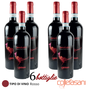 Combo Pack 3 Confezioni  da 6 Bottiglie Di Vino Primo Fuoco Falerno Del Massico Rosso Doc 75 Ml -Colle Fasani