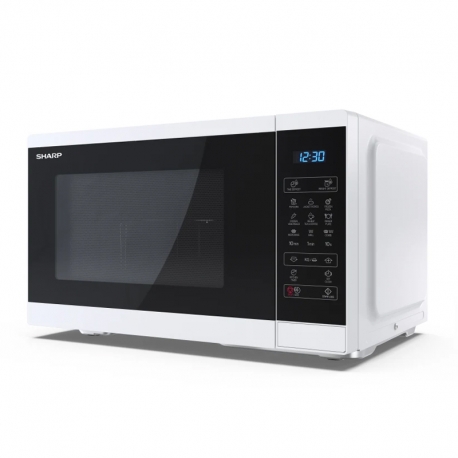 SHARP YC-MG252AE-W - FORNO A MICROONDE 25L - 900W - CONTROLLO DIGITALE - GRILL - 11 LIVELLI DI POTENZA - FULL WHITE