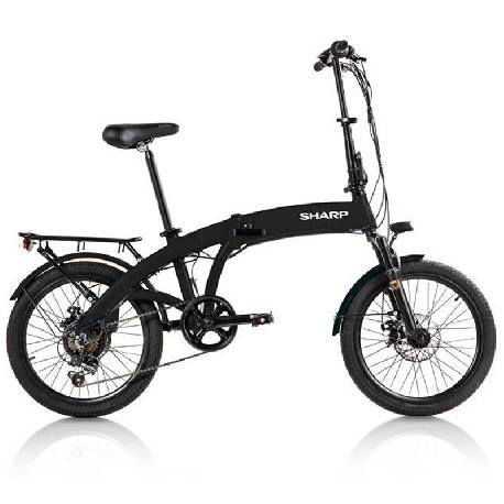 SHARP BRNO (BK-BM04E-B) FOLDABLE E-BIKE (NERA) - BICICLETTA ELETTRICA