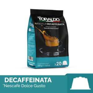 Combo Pack 300 Capsule Caffè Toraldo Miscela Decaffeinato Comp. Con Nescafè Dolce Gusto
